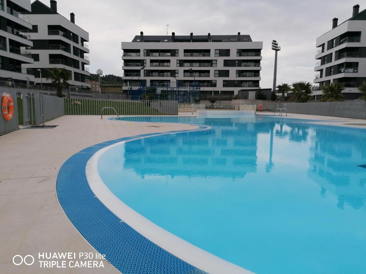 Luminoso Apartamento En Circulo Miramar Luanco Esterno foto